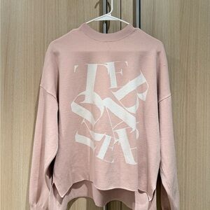 Ted Baker London Pink and White Sweater
